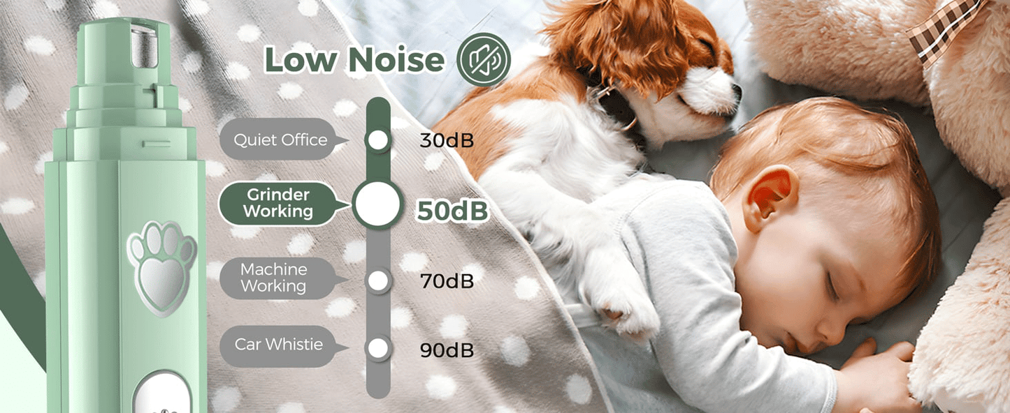 Trim Nails Like a Vet Pro! ✂️🏆 | Smart LED Pet Grinder - See Blood Vessels, Zero Ouch Guarantee