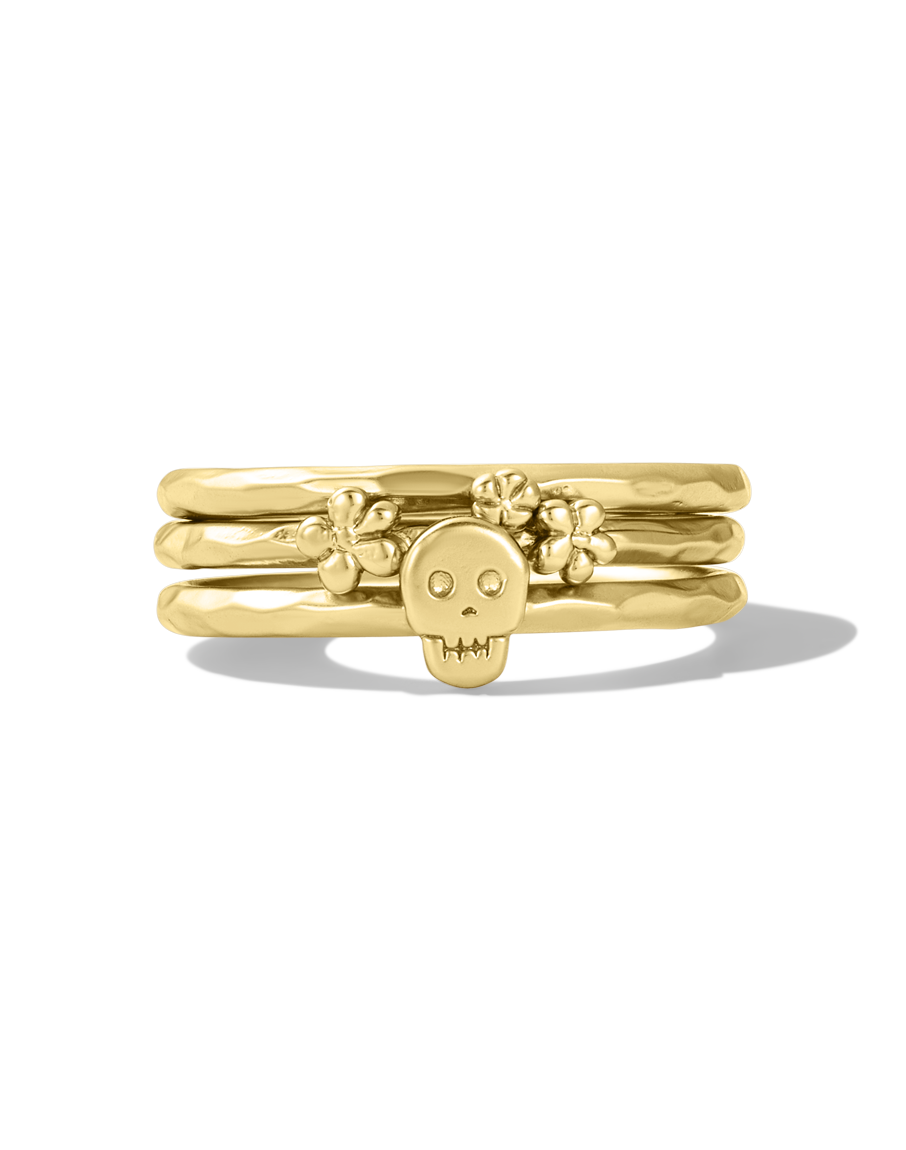 Heart Bones Ring Set