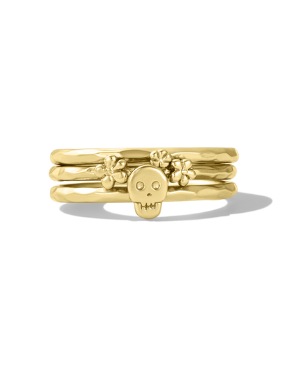 Heart Bones Ring Set