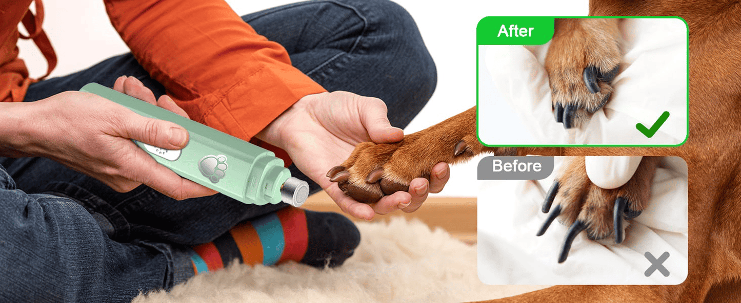 Trim Nails Like a Vet Pro! ✂️🏆 | Smart LED Pet Grinder - See Blood Vessels, Zero Ouch Guarantee